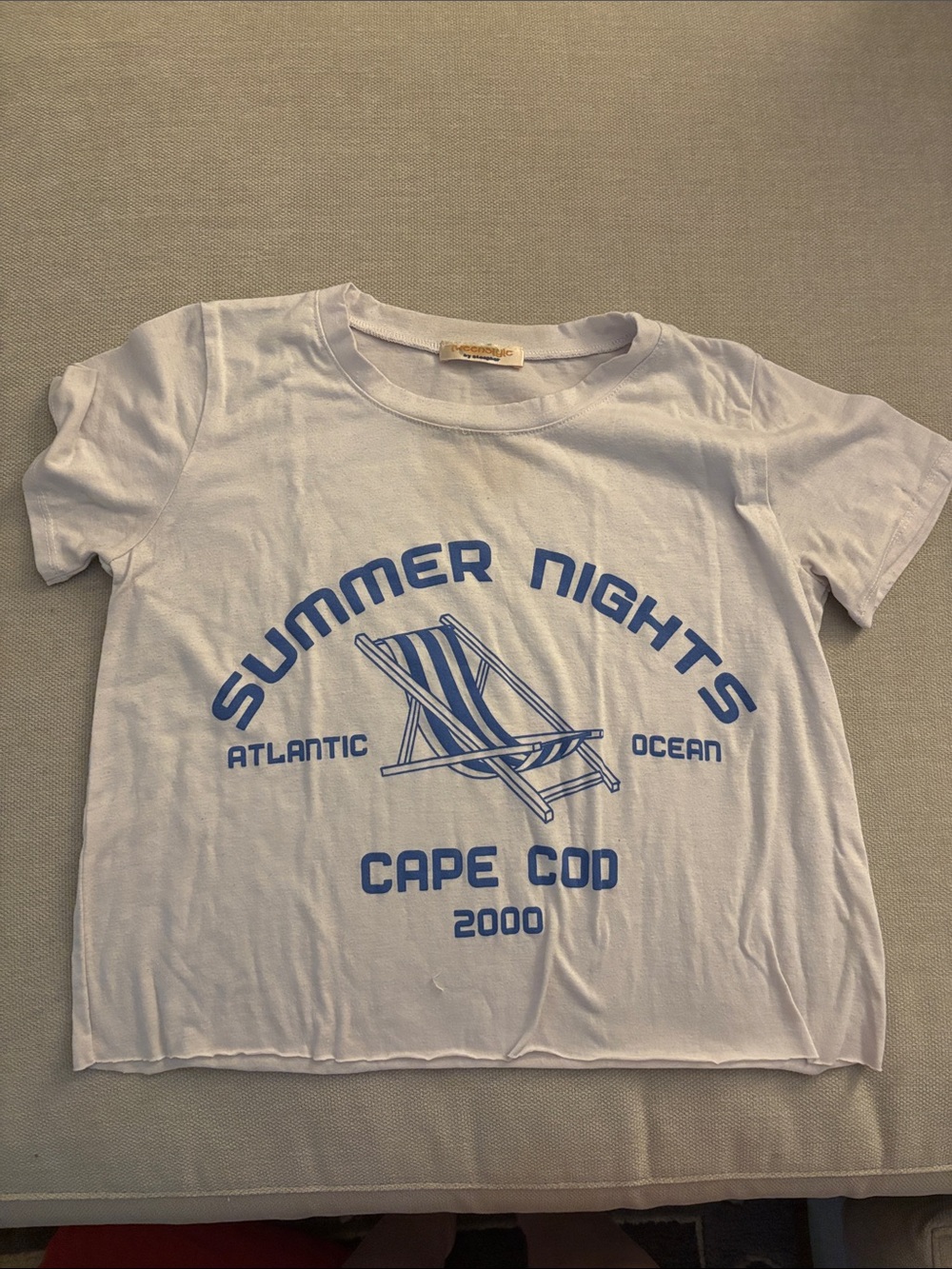 White 'Summer Nights' Cape Cod Graphic Tee for Kids